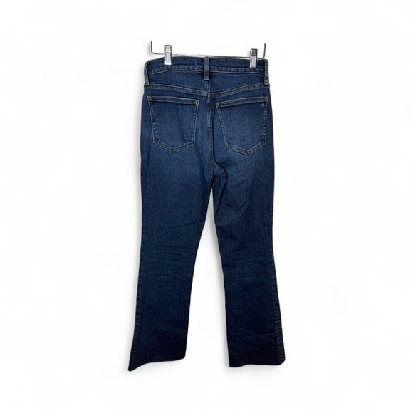 Madewell Women Mid Rise Kick Out Bootcut Crop Ankle Jeans NM242 Raw Hem Size 25 - Picture 8 of 9